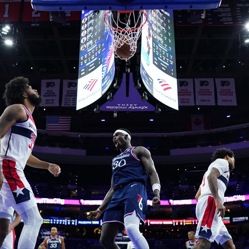 Adem Bona'l 76ers, evinde galip