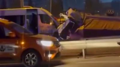 Baclar'da zincirleme kaza