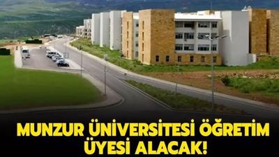 Munzur niversitesi retim yesi alacak!