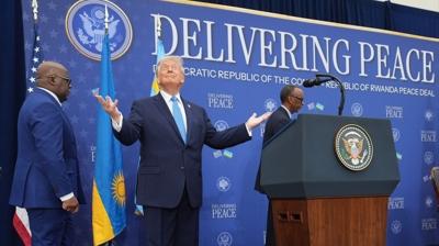 Trump bir sava daha bitirdi! Ruanda ve Kongo Demokratik Cumhuriyeti arasnda bar anlamas
