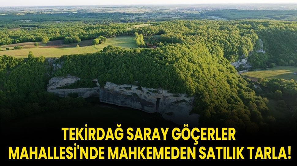Tekirdağ Saray Göçerler Mahallesi'nde mahkemeden satılık tarla!