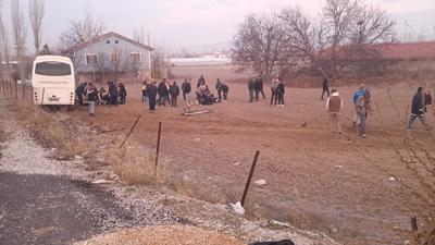 renci servisi ile kamyonet arpt: ok sayda yaral var