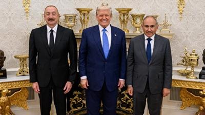 Trump'tan Aliyev ve Painyan'a teekkr