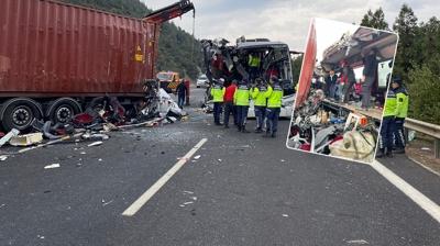 Yolcu otobs tra arpt: 7 kii hayatn kaybetti