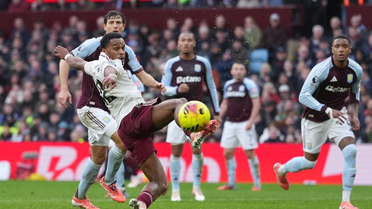 arsenal aston villa premier lig fotoraflar resimleri