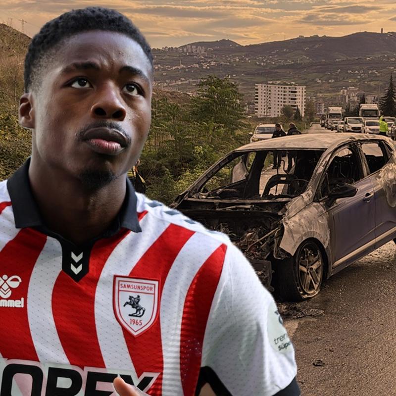 Anthony Musaba lmden dnd! Kulland araba alev ald