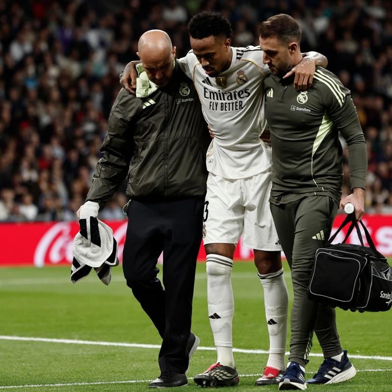 Eder Militao'dan Real Madrid'e kt haber! 4 ay sahalardan uzak kalacak