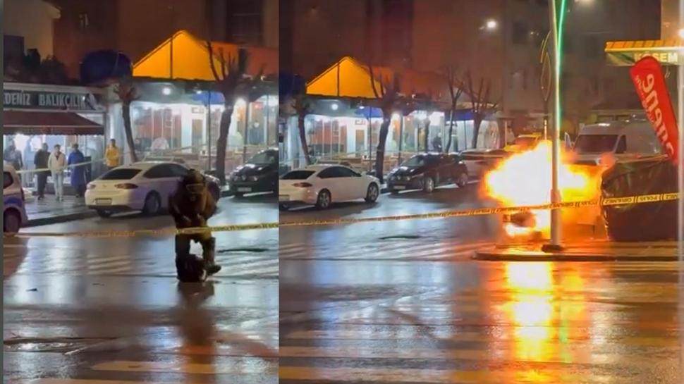 Muş'ta bomba paniği... Şüpheli çanta fünye ile patlatıldı
