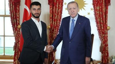 Bakan Erdoan Filistinli ynetmeni kabul etti