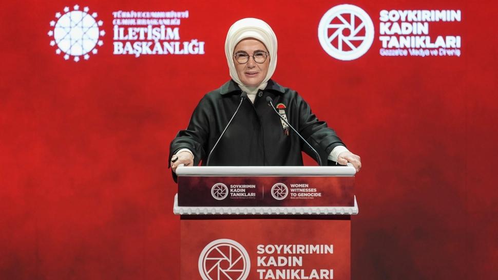 Emine Erdoğan'dan Gazze mesajı: Kötülüğe savaş açmak hepimizin en meşru savaşıdır