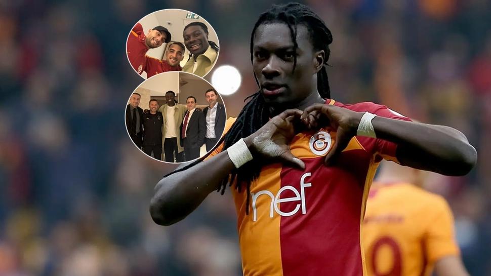 Monaco maçı öncesi sürpriz ziyaret! Gomis, Galatasaray'ı yalnız bırakmadı