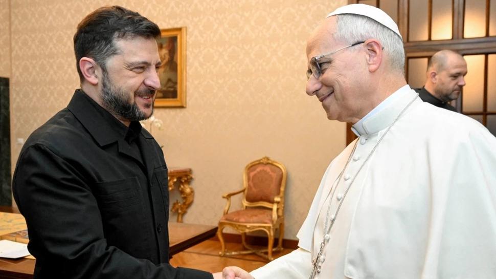 Papa 14. Leo, Zelenski ile görüştü