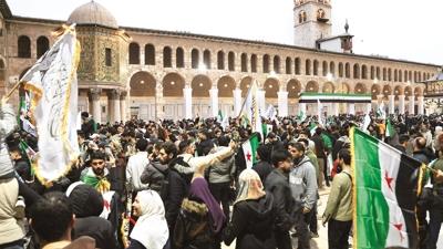 Suriye'de 1. yl cokusu