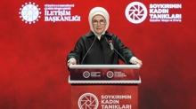 Emine Erdoan'dan Gazze mesaj: Ktle sava amak hepimizin en meru savadr