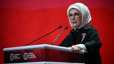 Emine Erdoan: Gazze'deki kahraman kadn gazeteciler cesaret timsalleridir