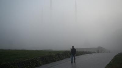 ehir sis iinde kald: Gr mesafesi 40 metreye dt