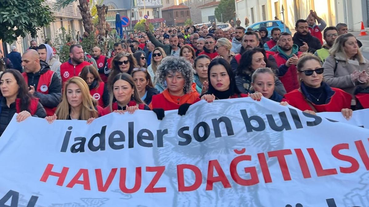 i Krizi chpli belediye izmir grev fotoraflar resimleri