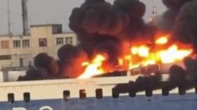 Ukrayna'da Trk gemisine saldr... Dileri Bakanl: Zarar gren vatandamz bulunmamaktadr