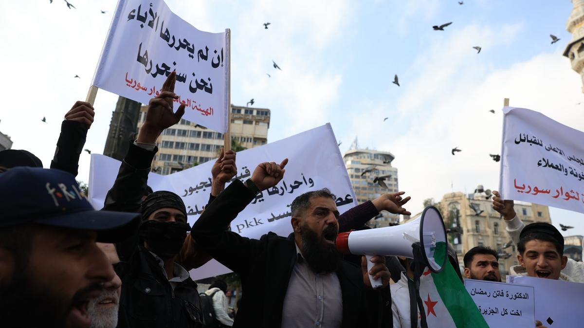 PKK/YPG protesto  SDG am  Suriye halk fotoraflar resimleri