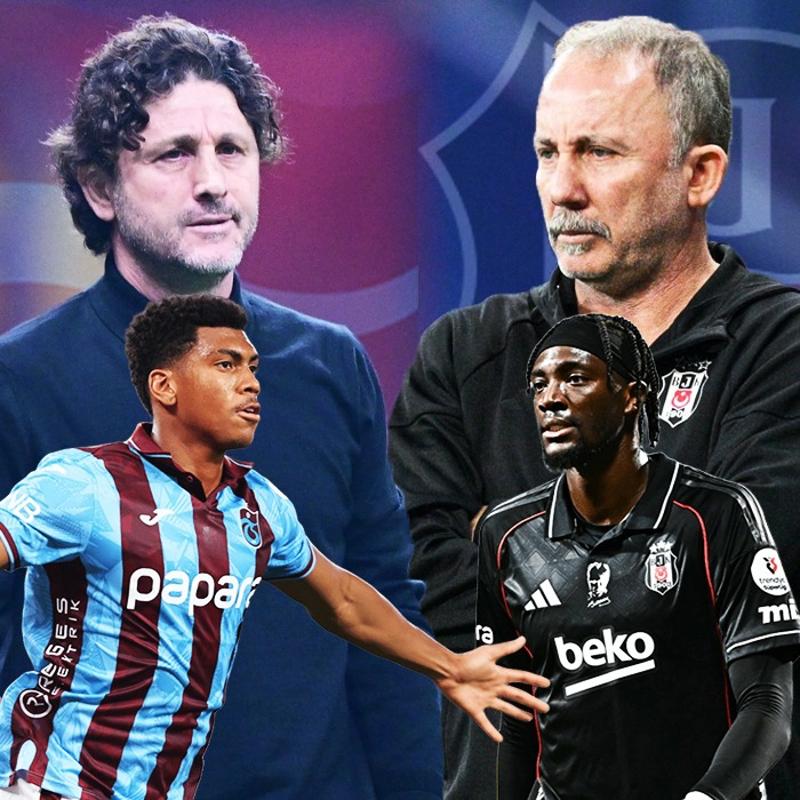 Sper Lig'de dev randevu! Trabzonspor'un konuu Beikta: te muhtemel 11'ler...