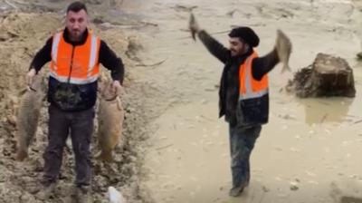 Doann kalbine BB darbesi: Su ekildi, balklar amura sapland