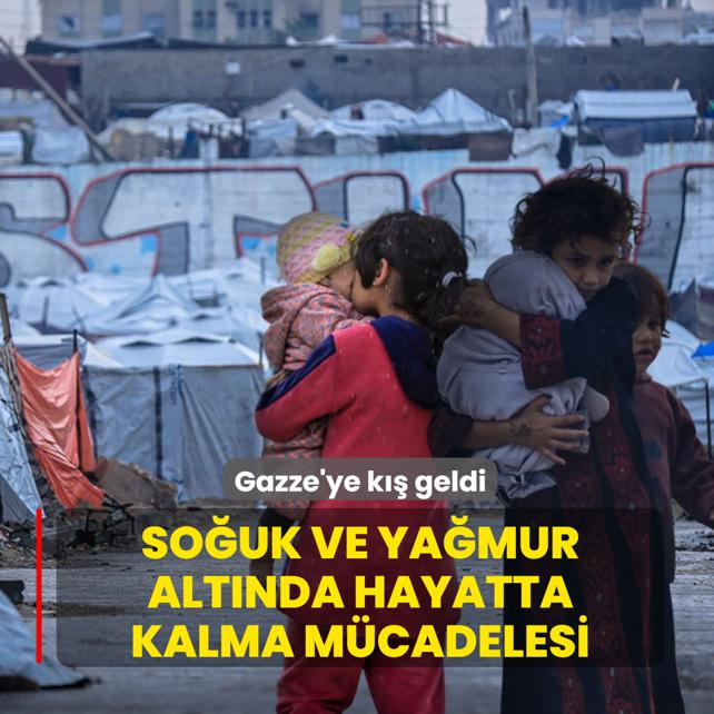 Gazze'ye k�� geldi! So�uk ve ya�mur alt�nda hayatta kalma m�cadelesi