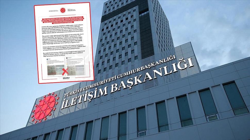 Bu sefer de aşı dezenformasyonu... İletişim Başkanlığı iddiaları yalanladı