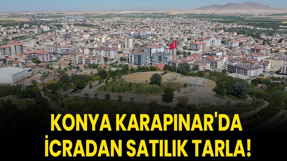 Konya Karapınar'da icradan satılık tarla!