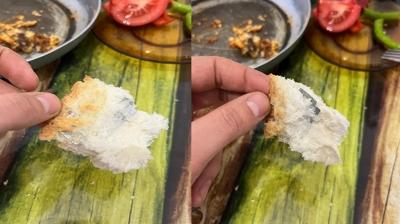 Nev�ehir'de kahvalt� �oku: Ekme�in i�inden jilet ��kt�