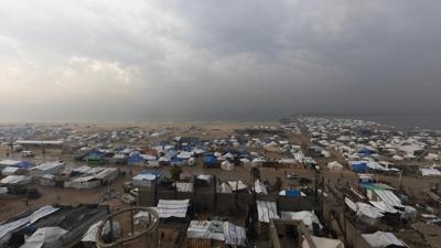 Gazze'de so�uk havalar halk�n ya�ad��� 