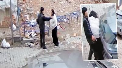 Sokak ortas�nda e� deh�eti