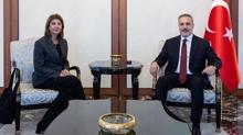 Bakan Fidan, BM K�br�s temsilcisini kabul etti