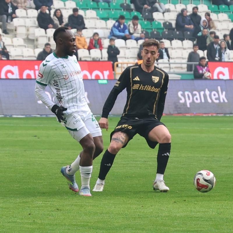 Konya'da 2 gol var kazanan yok