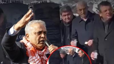 Memleketine d�n��te CHP'ye ate� p�sk�rd�: Mezarl�kta rak� i�enlere lanet olsun
