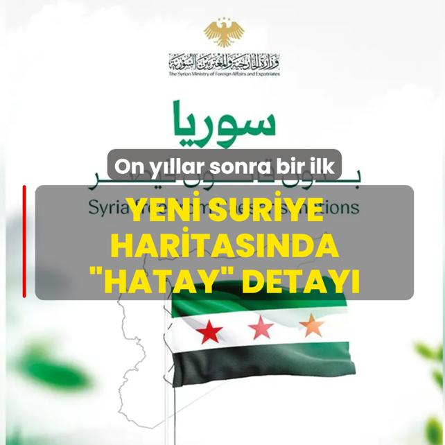 Suriye haritas�nda �Hatay' yok