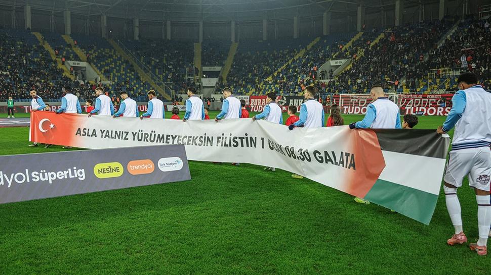 Trabzonspor'dan Filistin'e destek mesajı