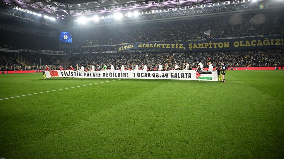 Derbide Filistin unutulmadı