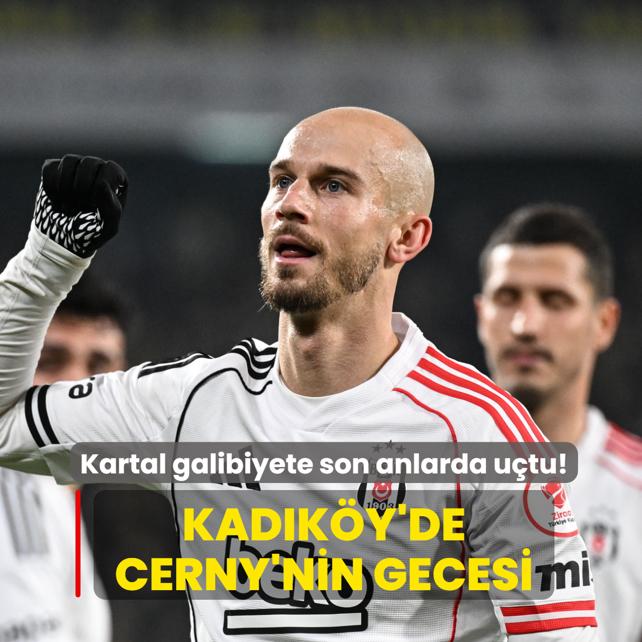 Kad�k�y'de Cerny'nin gecesi! Kartal galibiyete son dakikalarda u�tu