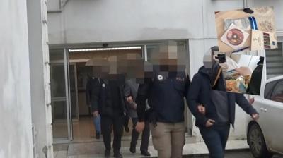 4 ilde FET� av�! Yasakl� materyaller ele ge�irildi