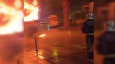 Dikkati faciay� �nledi: ���iler yanmaktan saniyelerle kurtuldu