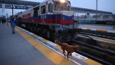 Raylarda turizm hareketlili�i... Do�u Ekspresi Erzincan'da