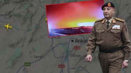 Libya Genelkurmay Ba�kan�n� ta��yan jet d��t�... Enkaz�na ula��ld�