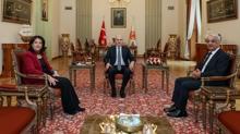 TBMM Ba�kan� Numan Kurtulmu� ile DEM heyeti bir araya geldi