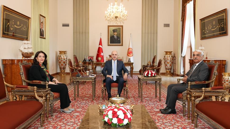 TBMM Başkanı Numan Kurtulmuş ile DEM heyeti bir araya geldi