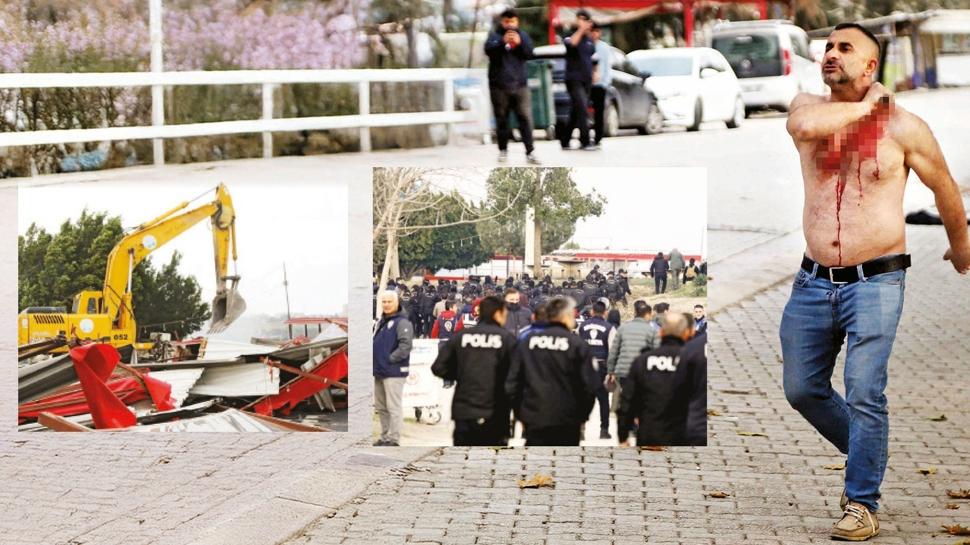 Amerikan Adası'nda olaylı yıkım