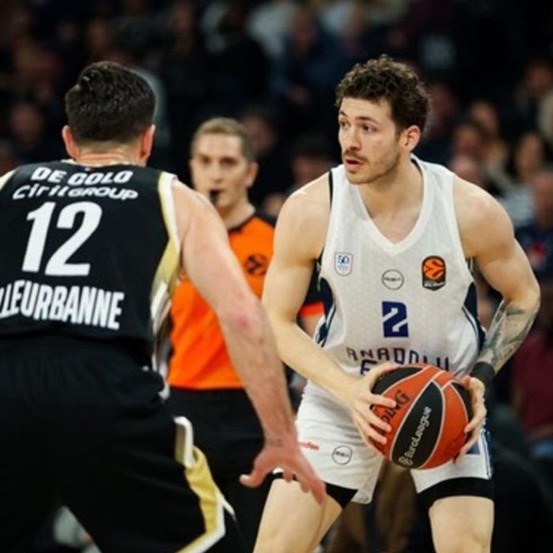 �ki kez uzatmaya giden ma�ta Anadolu Efes, ASVEL'e kaybetti