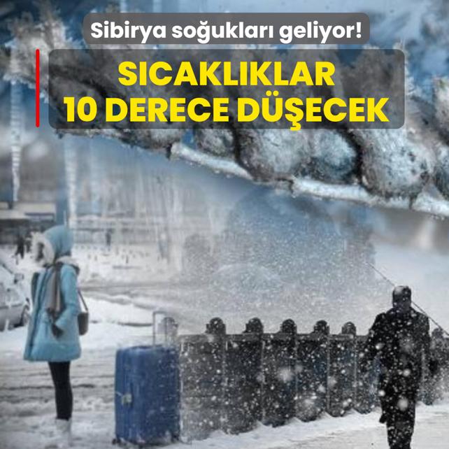Sibirya so�uklar� geliyor! S�cakl�klar 10 derece d��ecek