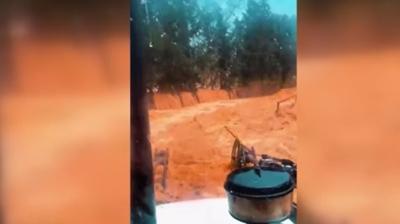 Dat�a'da ba�ar�s�z altyap�! Dere ta�t� vatanda� pani�e kap�ld�