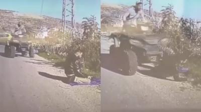 �srailli barbardan al�ak sald�r�... Namaz k�lan Filistinliye �arpt�