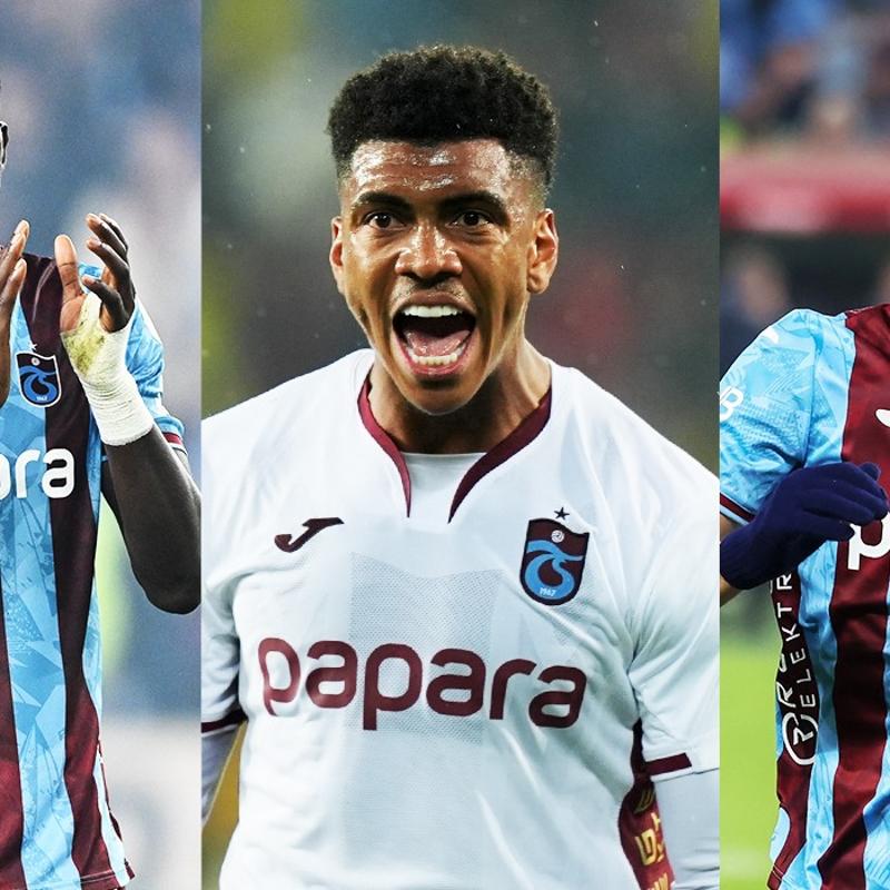 Trabzonspor'un att��� 33 gol�n 26's� Onuachu, Augusto ve Mu�i imzal�